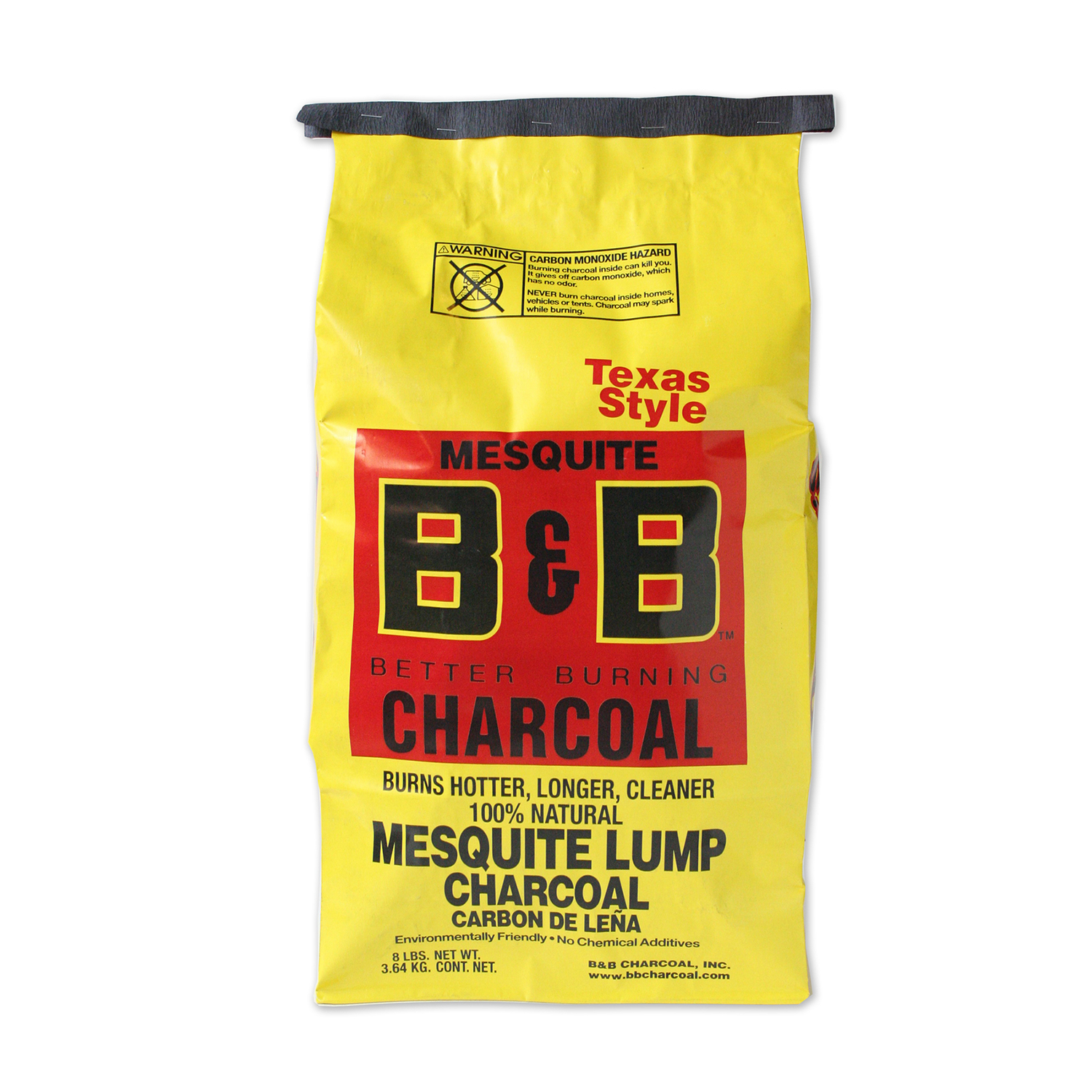 B\u0026B Charcoal All Natural Mesquite Lump Charcoal 8 lb - Intensery