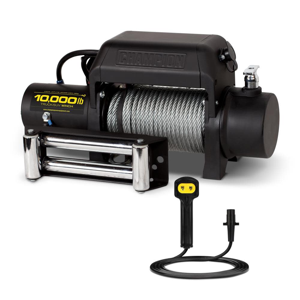 Champion 10，000-lb. Truck/SUV Winch Kit with Remote Control - Intensery