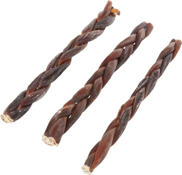 Bones and Chews Braided Beef Gullet Large Dog Treat 11\ - Intensery