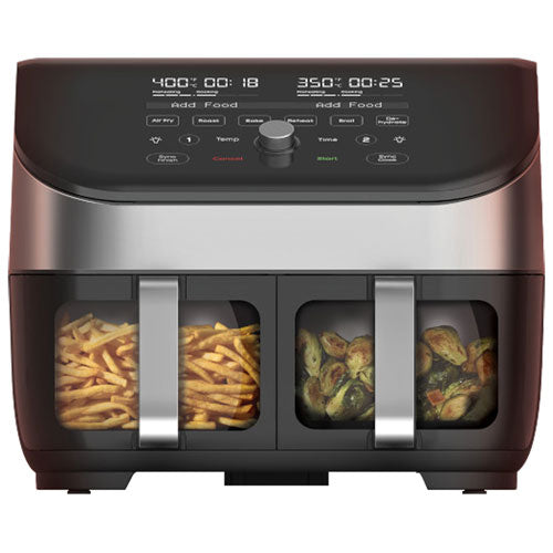 Instant Pot 140-3118-02 Vortex Plus Dual Air Fryer - 8QT (7.6L) - Black/ Stainless Steel - Intensery