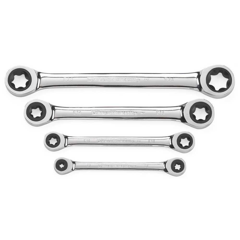 GEARWRENCH 4 Pc E-Torx Double Box Ratcheting Wrench Set 9224D from GEARWRENCH - Intensery