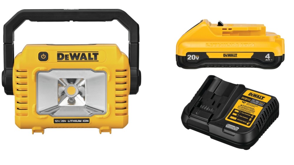 DEWALT 12V/20V MAX Compact Task Light with 20V 4Ah Kit Bundle DCB240C-DCL077B from DEWALT - Intensery