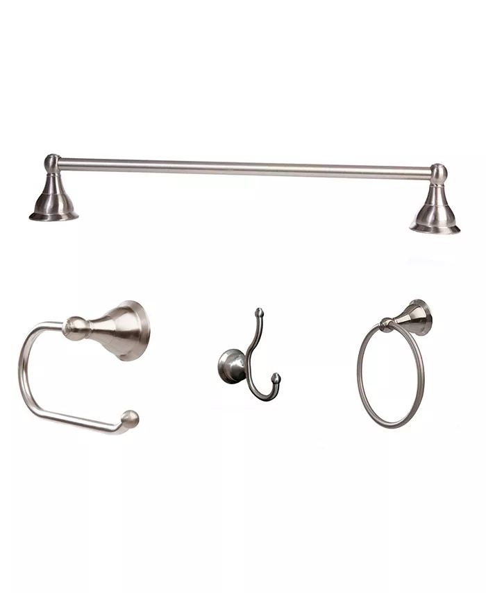 Arista Bath Products Arista Summit 4-Pc. Set Satin Nickel Finish - Intensery