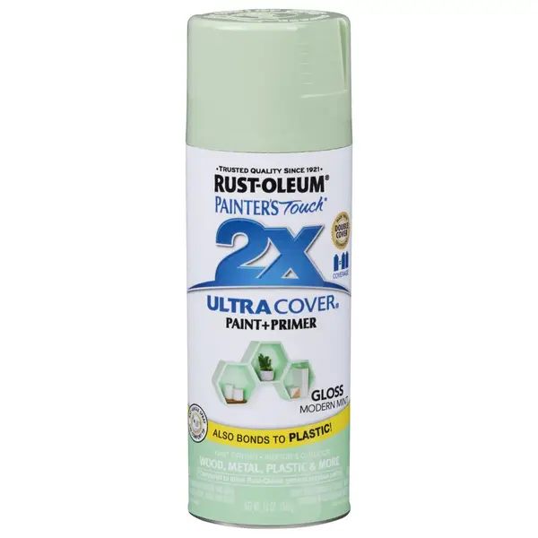 Rust-Oleum 12 oz 2X Gloss Modern Mint Spray Paint and Primer - Intensery