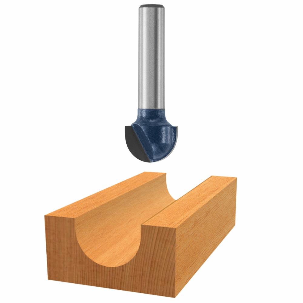 Bosch 1/4 In. x 1/2 In. Carbide Tipped Core Box Bit 85446M from Bosch - Intensery