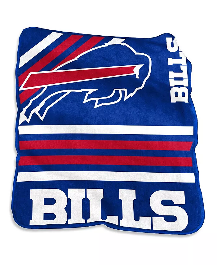 Logo Brands Buffalo Bills 50'' x 60'' Plush Raschel Throw - Intensery