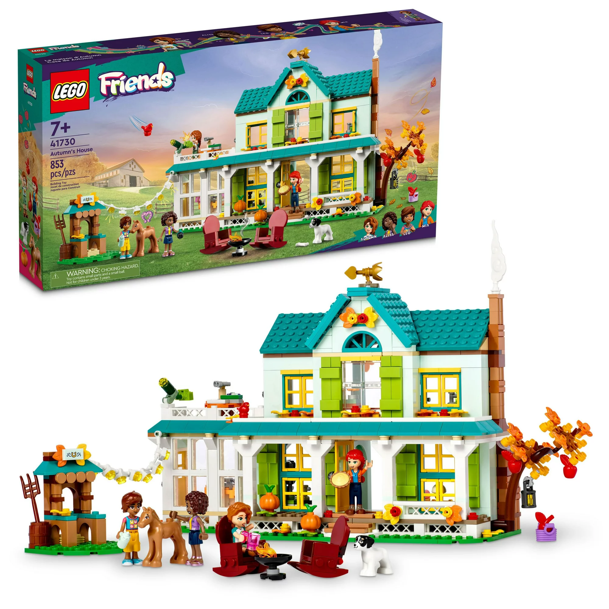 Lego Friends Autumn’s House 41730 Building Toy Set (853 Pieces) - Intensery