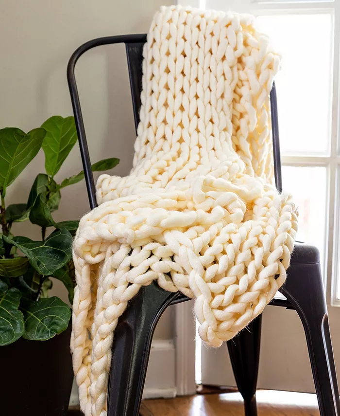 American Heritage Textiles Chunky Knit Throw - Intensery