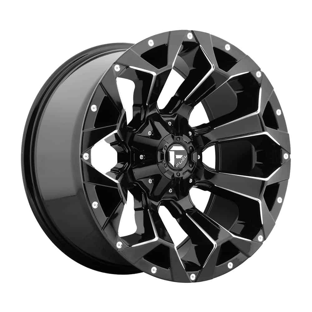 Fuel 1PC D576 ASSAULT D576 20X10 5X4.5/5.0 GL-BLK-MIL -18MM - Intensery