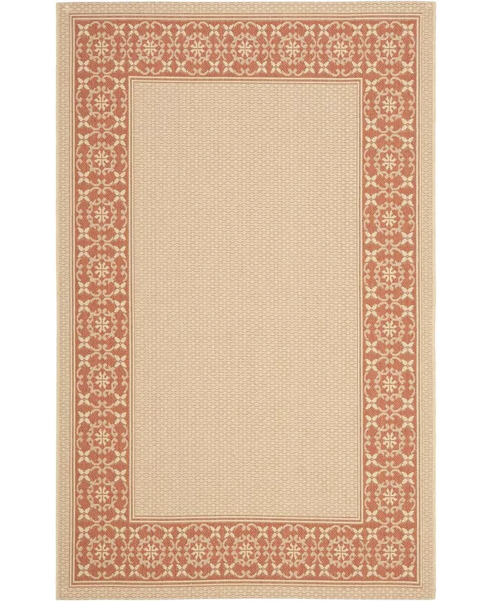 Safavieh Courtyard Cream and Terracotta 6'7