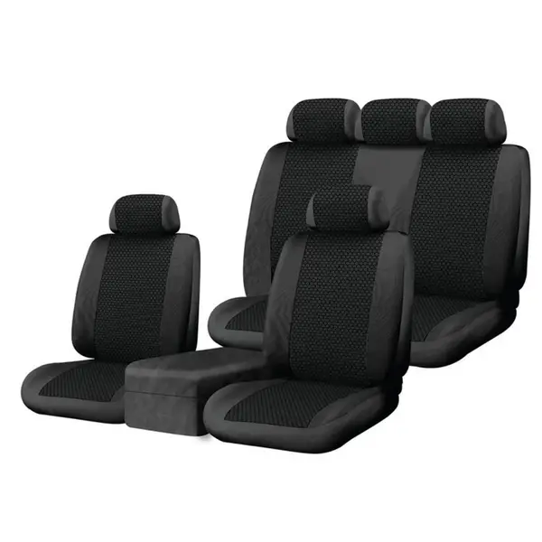 Masque Black Mesh Truck Seat Cover Kit - Intensery