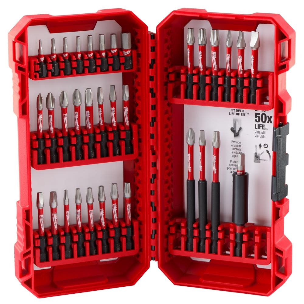 Milwaukee SHOCKWAVE Impact Duty Driver Bit Set 35pc 48-32-4032 from Milwaukee - Intensery