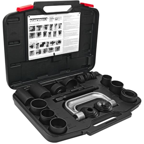 Powerbuilt Tools 648602 Powerbuilt 21-Piece Ball Joint and U-Joint Service Kits - Intensery