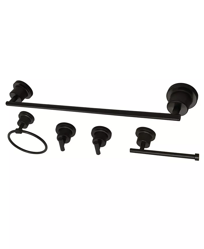 Kingston Brass Concord 5-Pc. Bathroom Accessory Set in Oil-Rubbed Bronze - Intensery