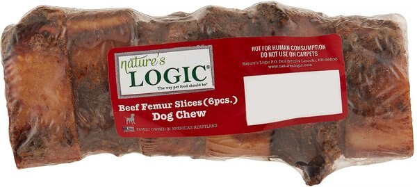 Nature's Logic Beef Femur Slices Dog Treats - Intensery