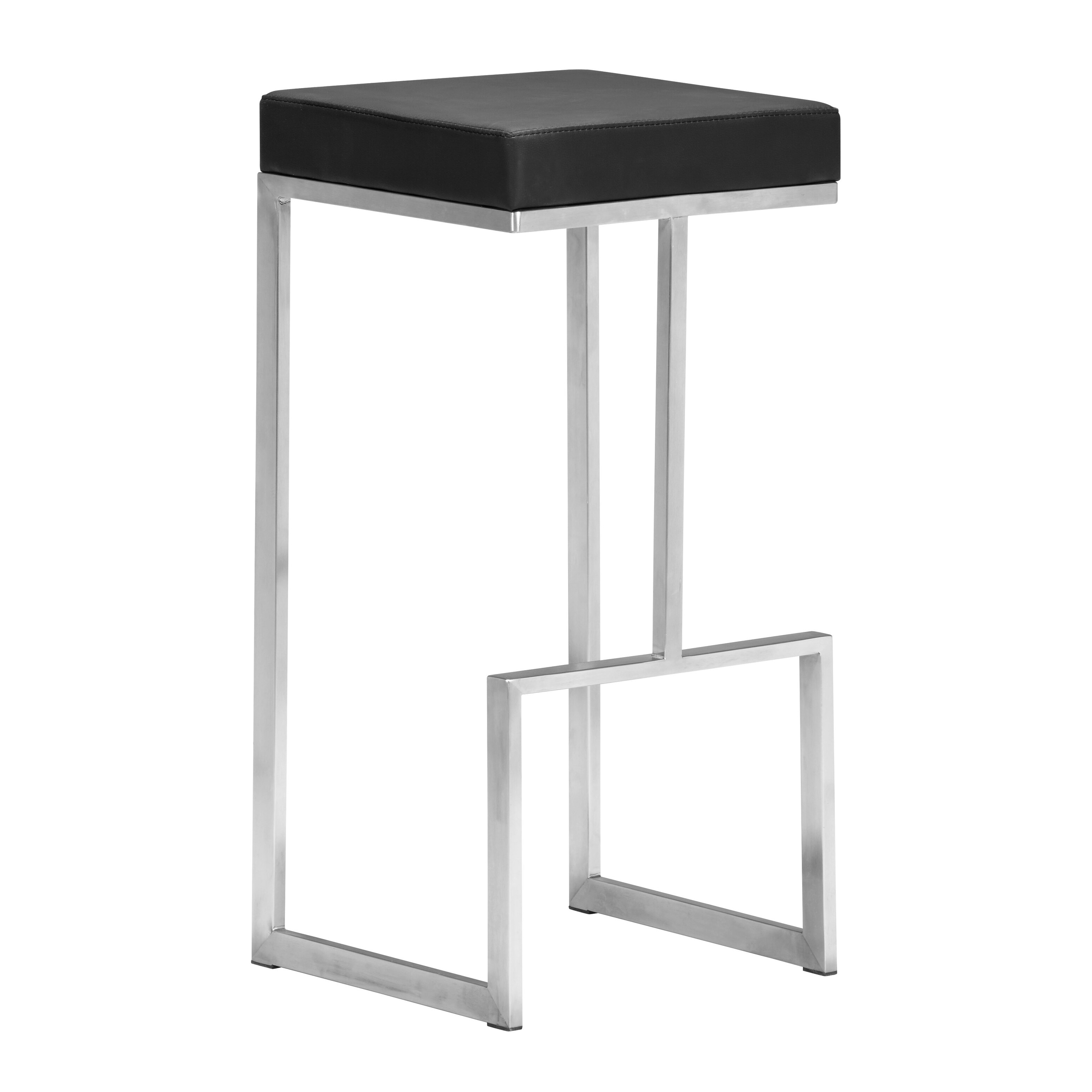 Dune Buggy Barstool (Set of 2) Black - 14L x 14W x 30H - Intensery