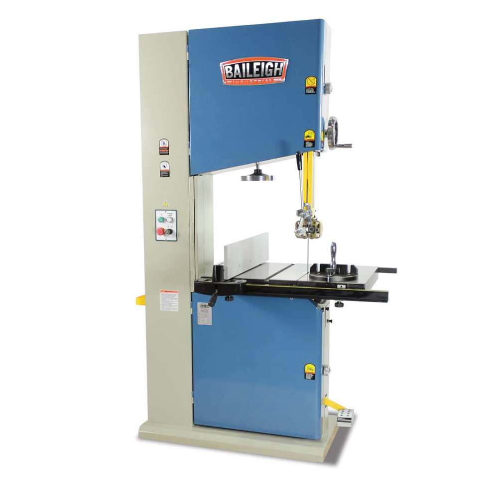 Baileigh WBS-22 Vertical Band Saw 460V 3 Phase 5HP 22 - Intensery