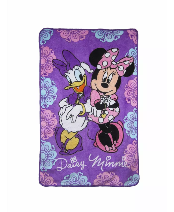 Disney Minnie Mouse and Daisy Duck， Friends Forever Super Soft Toddler Blanket - Intensery