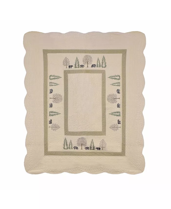 American Heritage Textiles Bear Creek Decorative Throw， 50