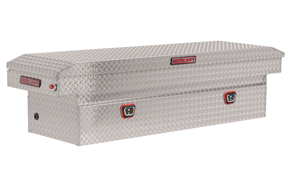 Weather Guard Saddle Truck Tool Box Aluminum Full Standard Clear - Intensery