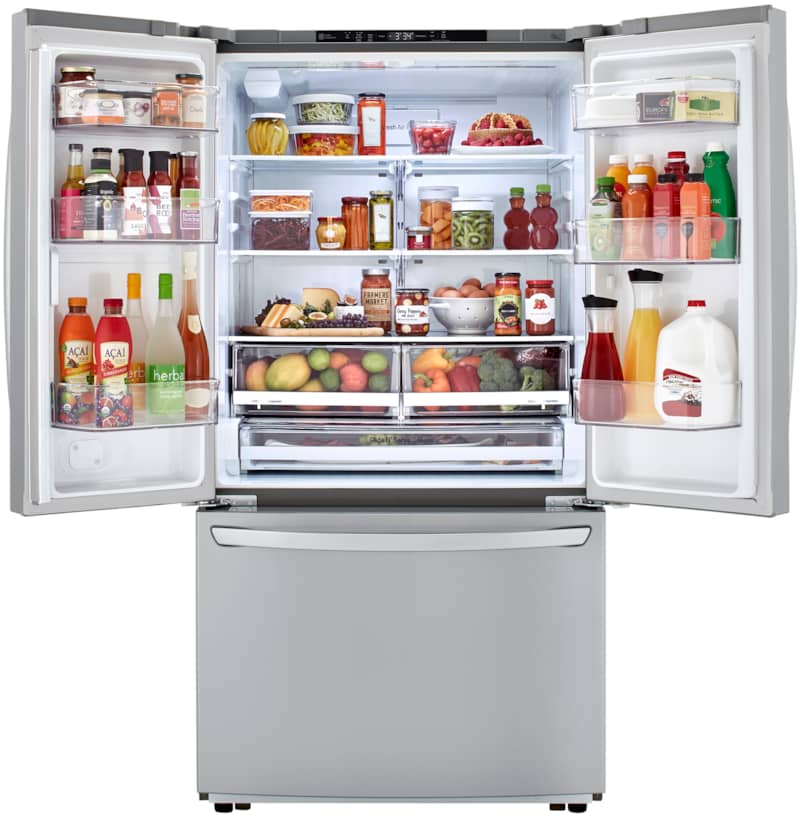 LG 23 Cu. Ft. PrintProof Stainless Steel French Door Counter Depth Refrigerator - Intensery