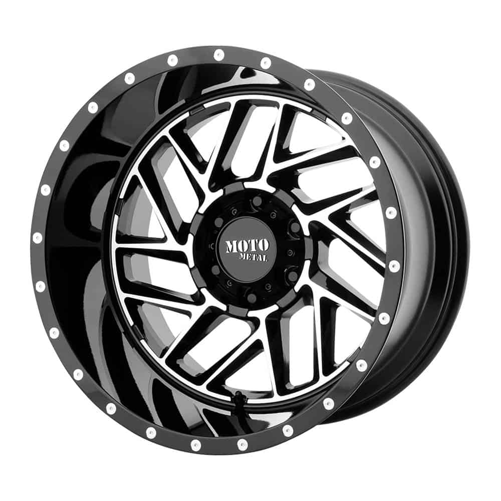 Moto Metal MO985 BREAKOUT MO985 20X12 8X6.5 G-BLK MACH -44MM - Intensery