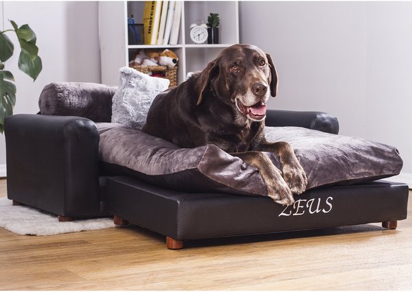 Moots Personalized Leatherette Sofa Cat and Dog Bed - Intensery