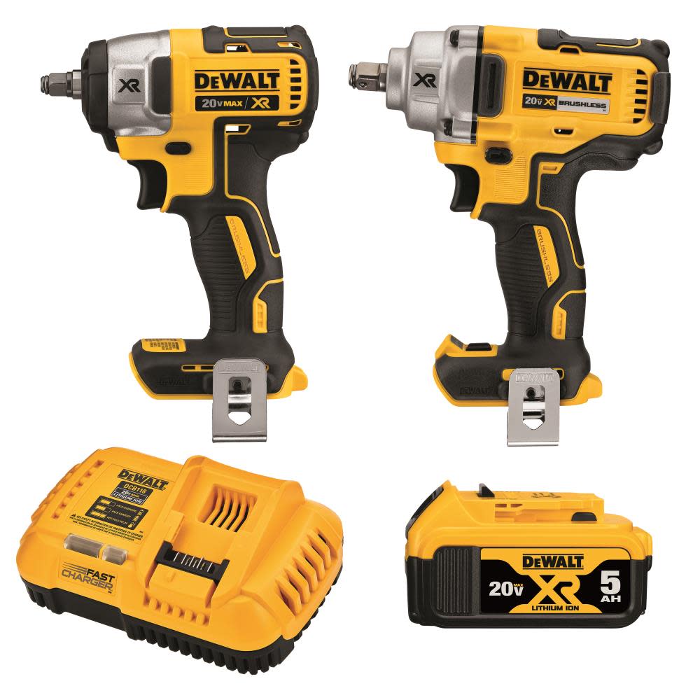 20V MAX XR Brushless Cordless 2-Tool Impact Wrench Kit - Intensery