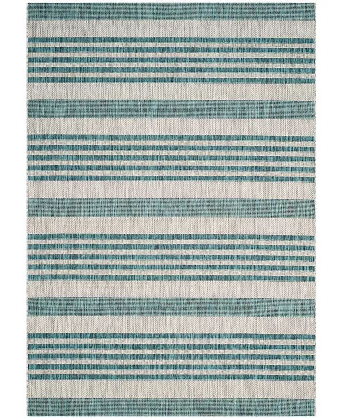 Safavieh Courtyard Gray and Blue 5'3