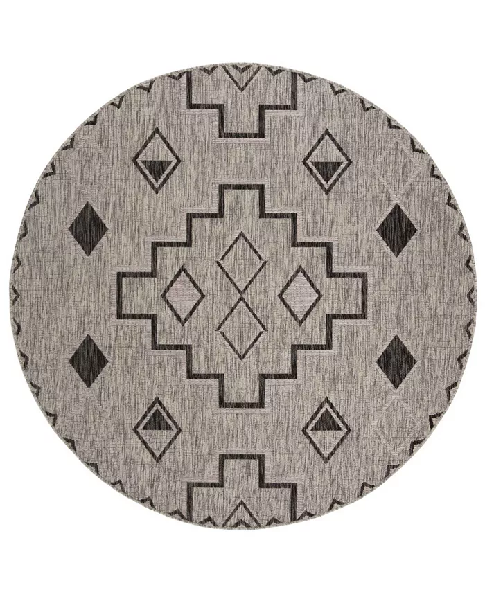Safavieh Courtyard Gray and Black 6'7