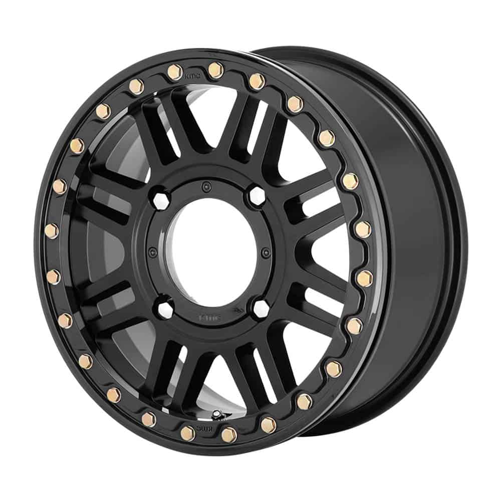 KMC Powersports KS250 CAGE BEADLOCK KS250 15X6 4X156 S-BLK BLK-RING 38MM - Intensery