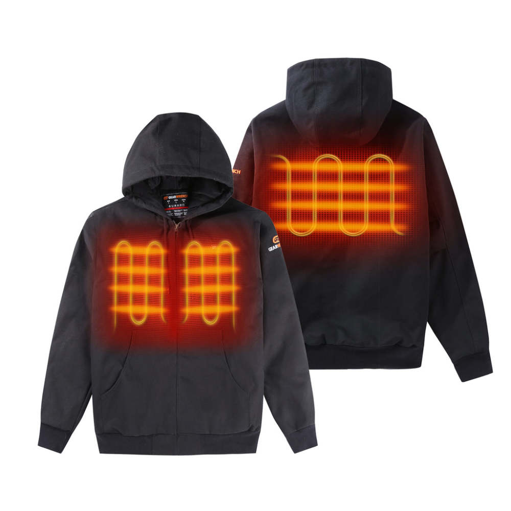 GEARWRENCH Mens Black Heated Canvas Jacket Kit 3X GMJC-03A-BK08 from GEARWRENCH - Intensery