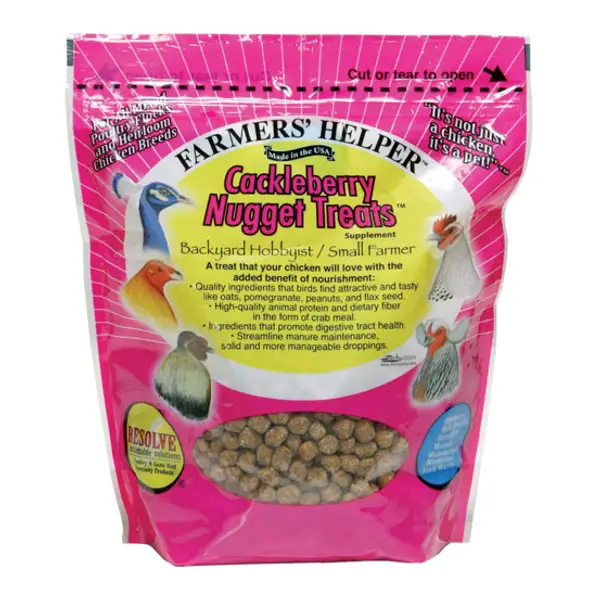 Farmer's Helper Cackleberry Nugget Treat Poultry Supplement - Intensery