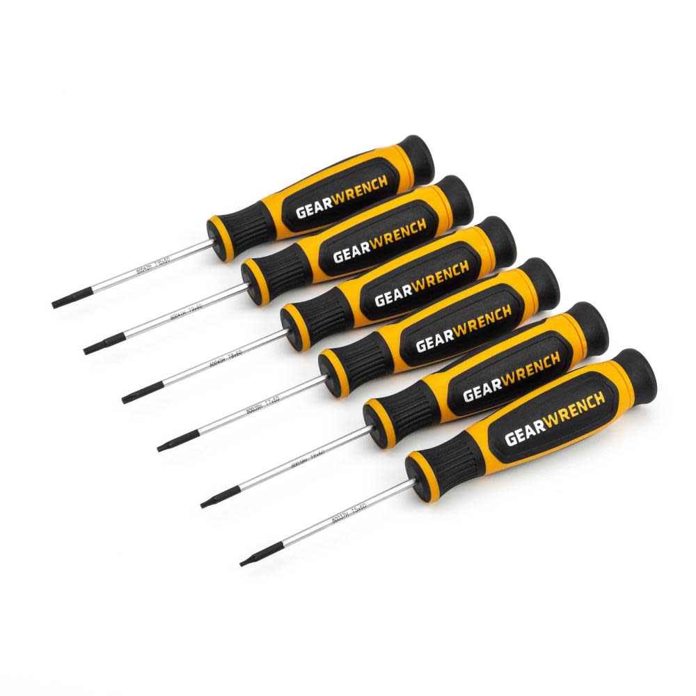 GEARWRENCH 6 Pc Torx Mini Dual Material Screwdriver Set 80056H from GEARWRENCH - Intensery