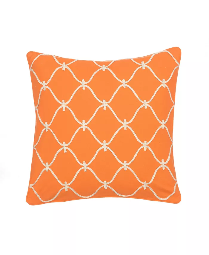 Levtex Serendipity Orange Rope Decorative Pillow， 20
