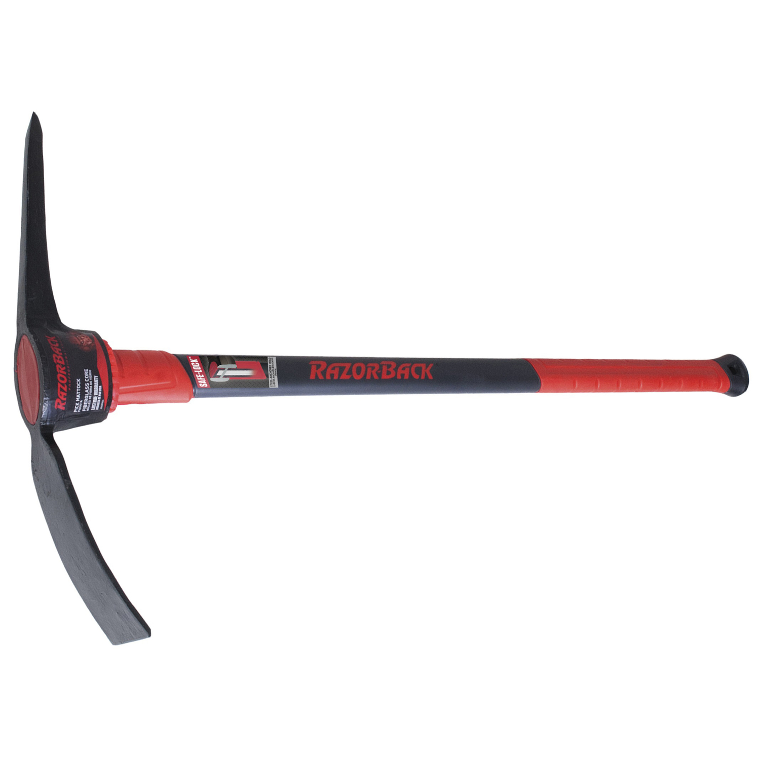 Razor-Back 5 lb Pick Mattock 34 in. Fiberglass Handle - Intensery