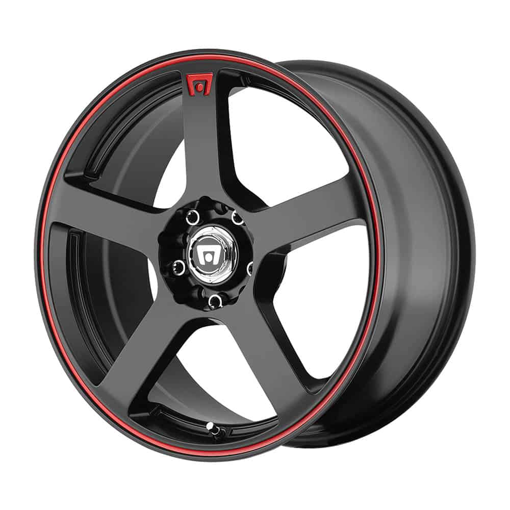 Motegi MR116 FS5 MR116 15X6.5 5X100/4.5 M-BLK RED-STR 40MM - Intensery