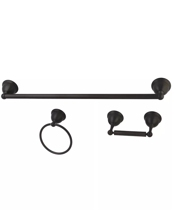 Kingston Brass Restoration 3-Pc. Bathroom Accessory Combo in Oil Rubbed Bronze - Intensery