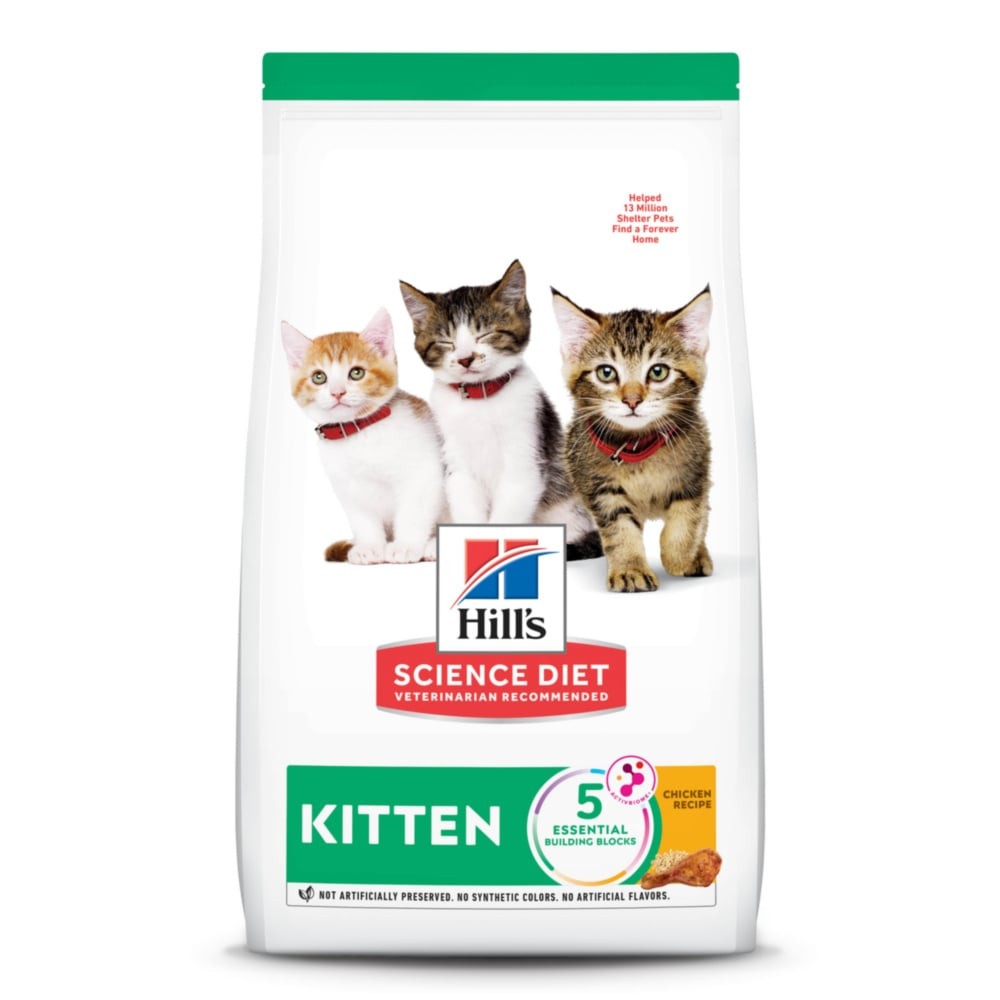Hill's Science Diet Kitten Chicken Recipe Dry Cat Food - 3.5 lb Bag - Intensery