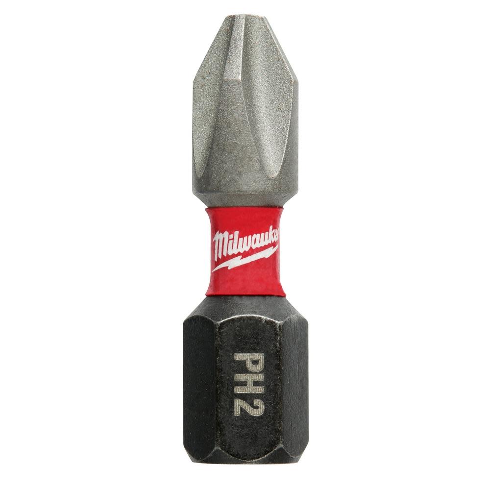 Milwaukee SHOCKWAVE Impact Phillips #2 Insert Bits (25-Piece Contractor Pack) 48-32-4604 from Milwaukee - Intensery