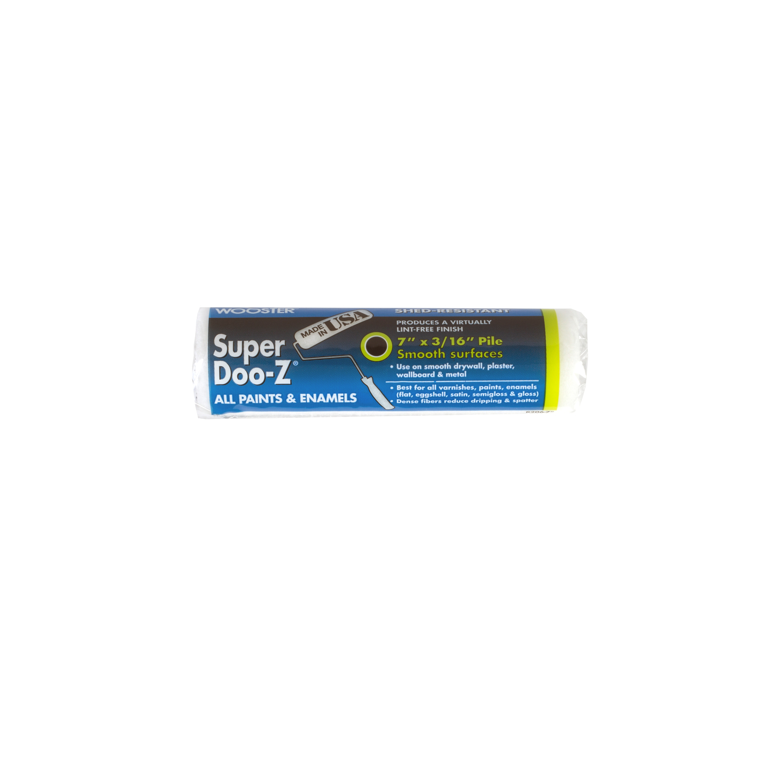 Wooster Super Doo-Z Fabric 7 in. W X 3/16 in. Regular Paint Roller Cover 1 pk - Intensery