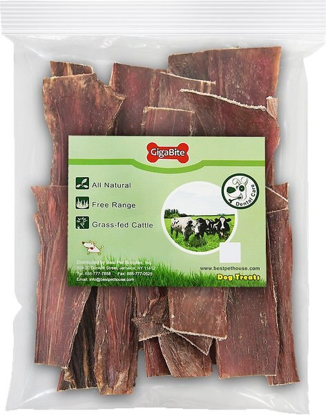 Best Pet Supplies GigaBite Beef Esophagus Dog Treats， 6-inch - Intensery