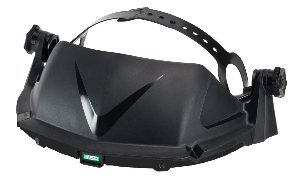 MS Safety Works V Gard Headgear: General Purpose， Black HDPE without visor - Intensery