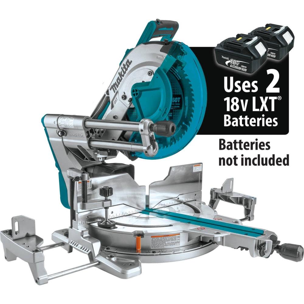 18V X2 LXT® Lithium-Ion (36V) Brushless Cordless 12 Dual-Bevel Sliding Compound Miter Saw， AWS™ Capable and Laser， Tool Only - Intensery