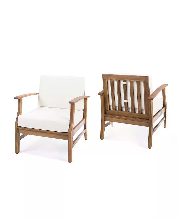 Noble House Perla Outdoor Club Chair (Set of 2) - Intensery