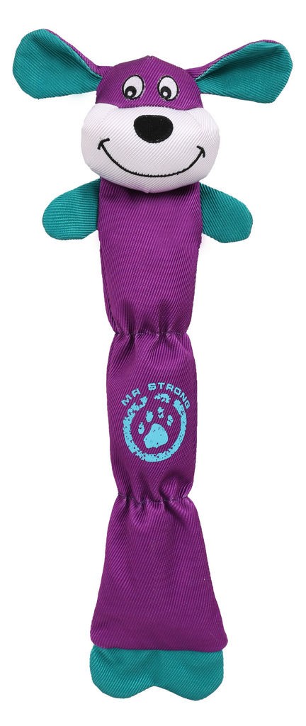 Pet Life Extra Long Dura-Chew Reinforce Stitched Durable Water Resistant Plush Chew Tugging Dog Toy in Purple (One Size) - Pet Life DT36PL - Intensery