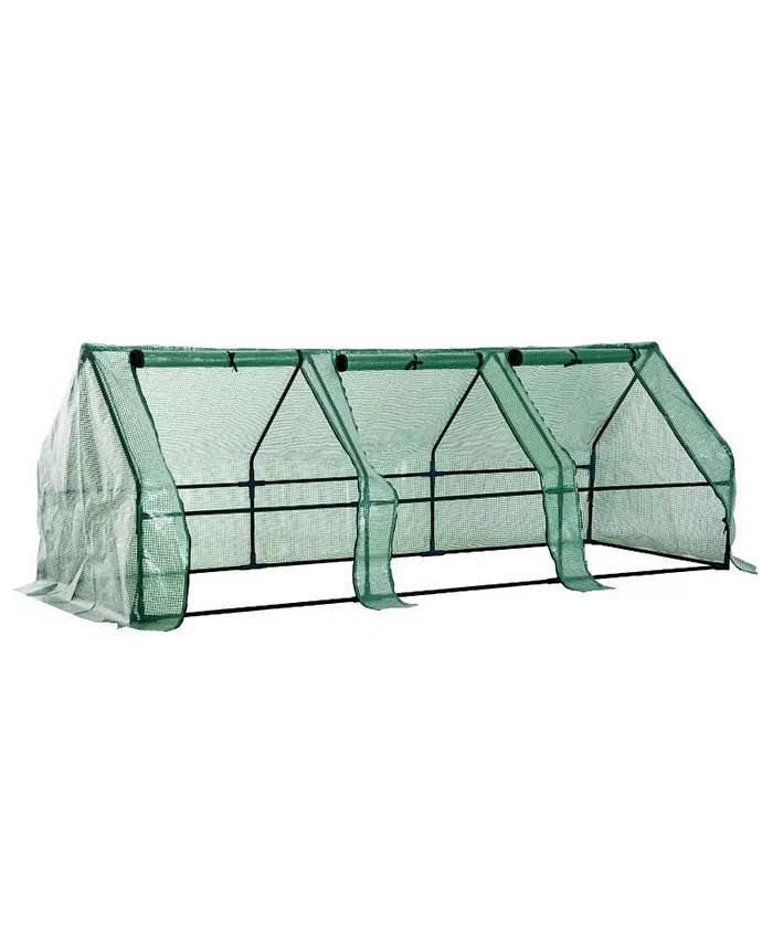 Outsunny 9'x3'x3' Greenhouse Gardening Flower Plants Yard Green House Tunnel - Intensery