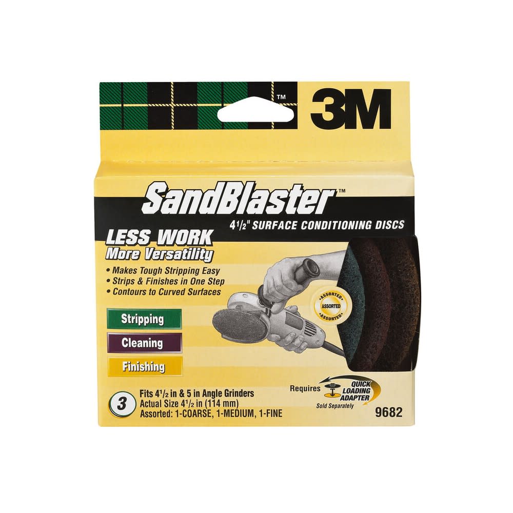 3M Sandblaster 4.5 Angle Grinder Surface Conditioning Disc - Intensery