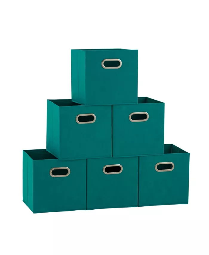 Household Essentials Household Essential Fabric Storage Bins 6 Piece Set - Intensery