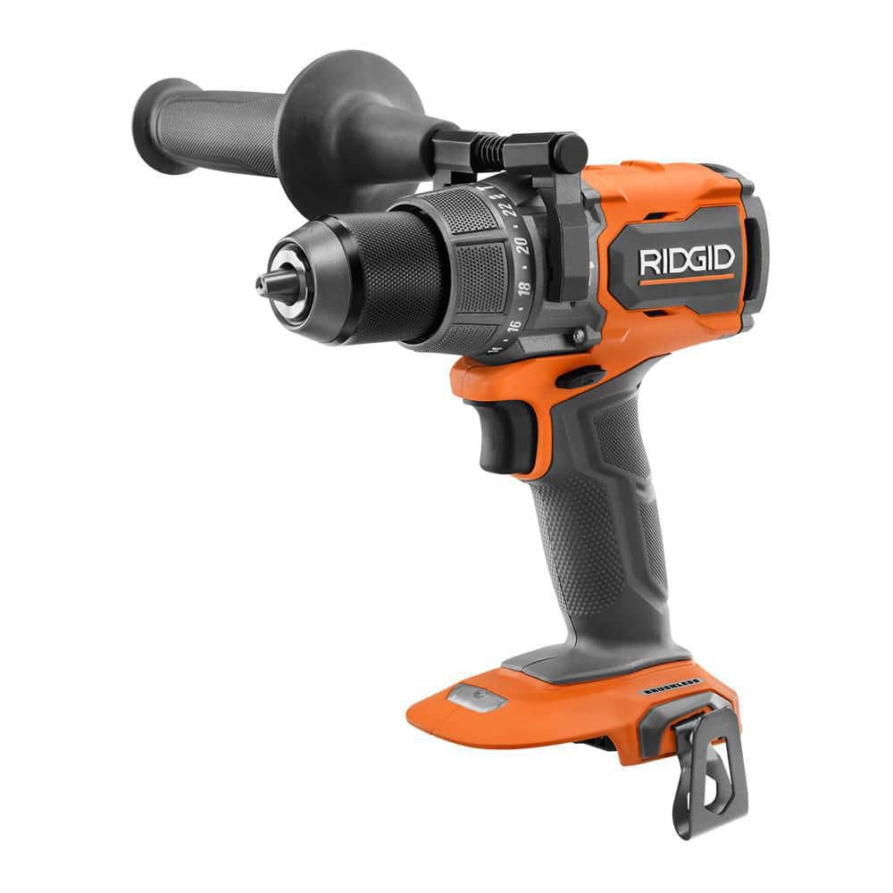 RIDGID 18V Brushless Cordless 1/2 in. High Torque Hammer Drill/Driver (Tool Only) R861152B - Intensery